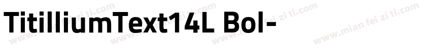 TitilliumText14L Bol字体转换